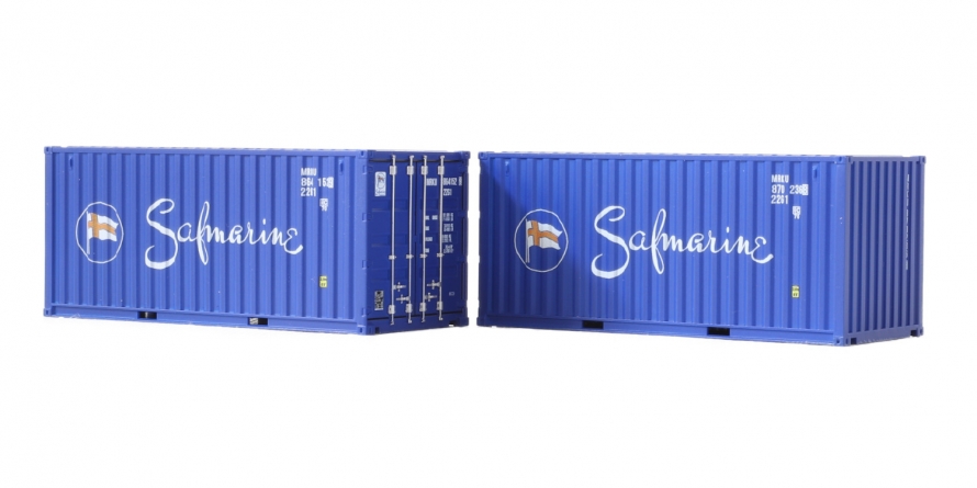 2 pcs set Container 20‘ Safmarine - Low Cube