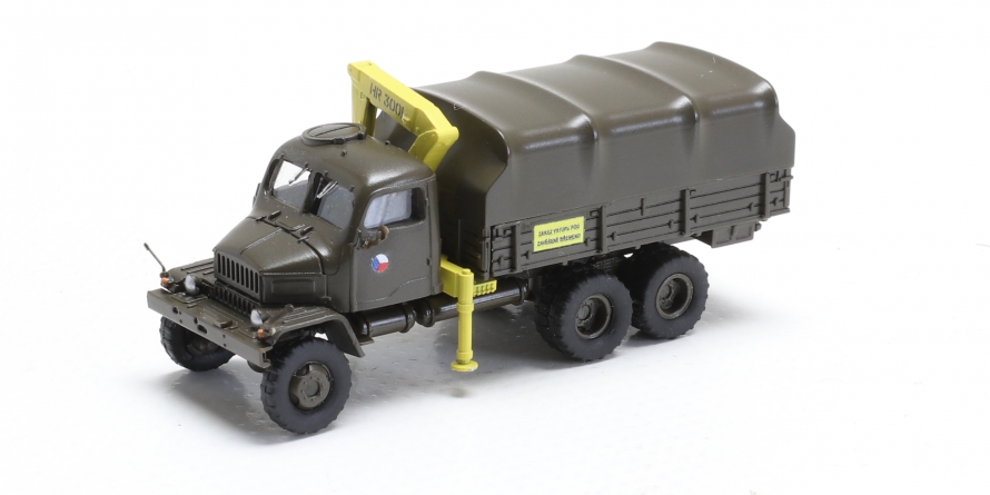 Praga V3S AČR valník s plachtou HR3001 (stavebnice)