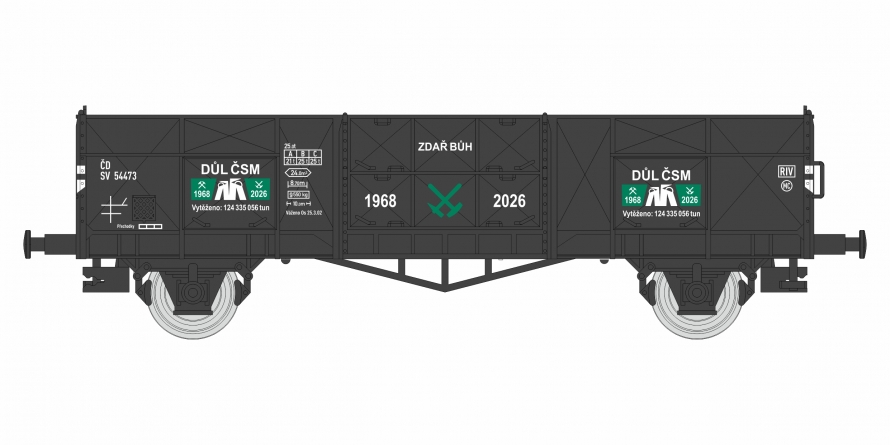 Otevřený vůz uzavření dolů