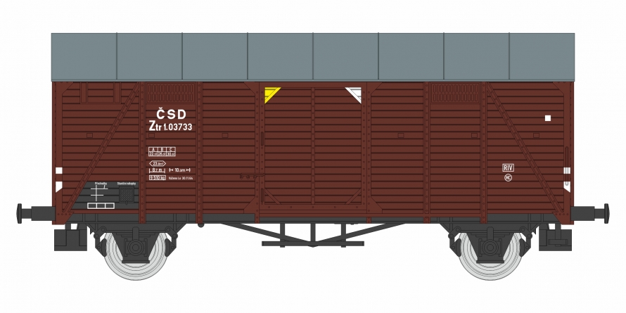 Krytý vůz Ztr ČSD ep. III.