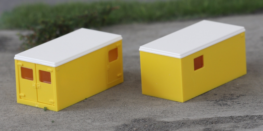 2-tlg set Baucontainer gelb
