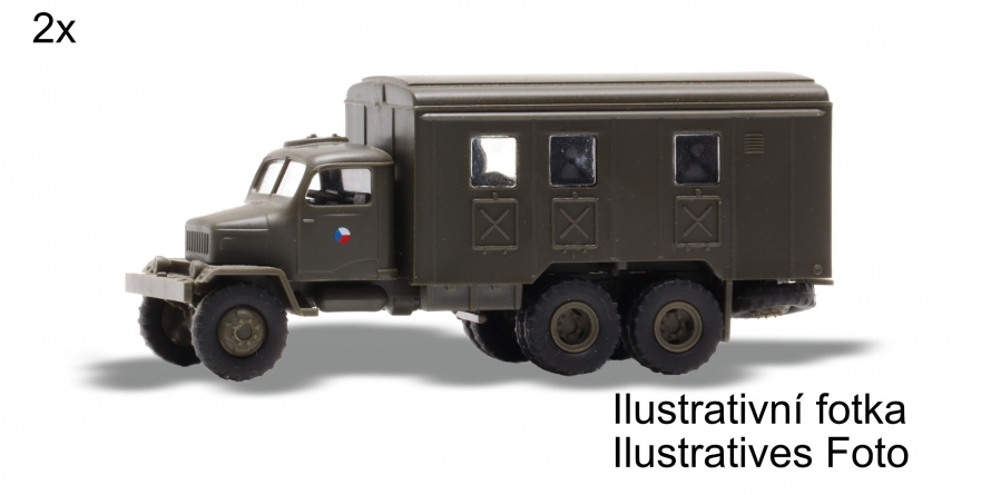 Praga V3S skříň H0 (2ks) KIT